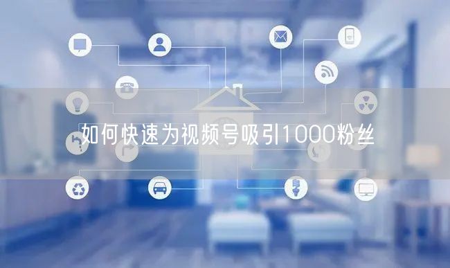 如何快速为视频号吸引1000粉丝