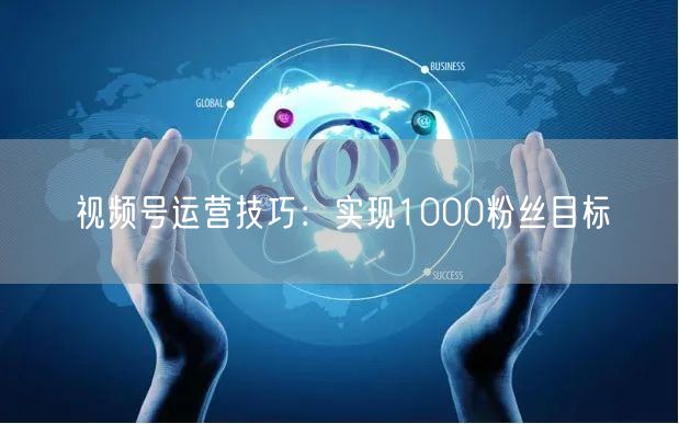 视频号运营技巧：实现1000粉丝目标