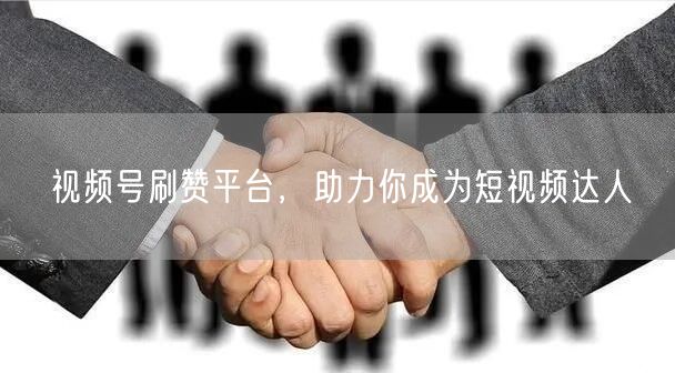 视频号刷赞平台，助力你成为短视频达人