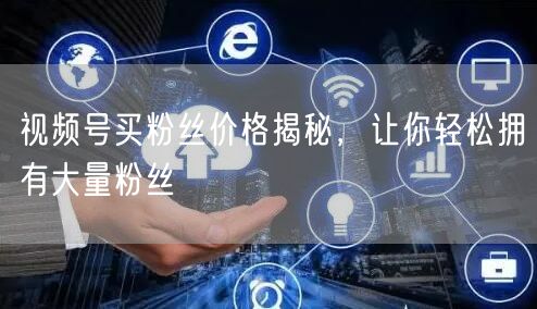 视频号买粉丝价格揭秘，让你轻松拥有大量粉丝