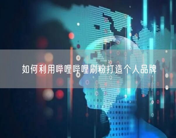 如何利用哔哩哔哩刷粉打造个人品牌