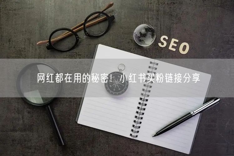 网红都在用的秘密！小红书买粉链接分享
